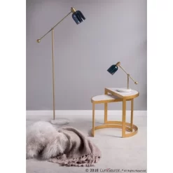 73" Marcel Floor Lamp Blue/Gold/White - LumiSource -Light Up Deals Store GUEST 01e71589 0764 40e2 a638 75be4766c761