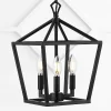 10" 3-Light Ojai Iron Classic Modern Lantern LED Pendant - JONATHAN Y