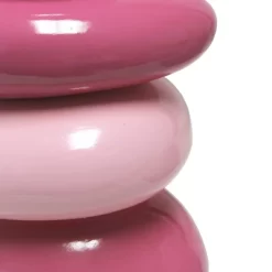 17.25" Contemporary Ceramic Stacking Stones Table Desk Lamp Pink - Creekwood Home -Light Up Deals Store GUEST 044f4e34 1b72 48ae 8477 26aed0413d34