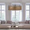 23.5" 3-Light Bryar Chandelier Brass/Crystal - River Of Goods