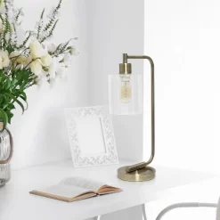 Modern Iron Table Lamp With Glass Shade Antique Brass - Lalia Home 10 Modern Iron Table Lamp With Glass Shade Antique Brass - Lalia Home -Light Up Deals Store GUEST 099a68a8 d970 4120 a2cf 6b6e99eb7169