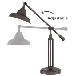 Franklin Iron Works Turnbuckle Rustic Farmhouse Desk Lamp 25" High Oil Rubbed Bronze With USB Charging Port LED Adjustable Metal Shade For Bedroom 12 Franklin Iron Works Turnbuckle Rustic Farmhouse Desk Lamp 25" High Oil Rubbed Bronze With USB Charging Port LED Adjustable Metal Shade For Bedroom -Light Up Deals Store GUEST 0aa40bbd a767 4cc4 a4c1 003bb864102f