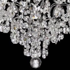 Vienna Full Spectrum Marilyn Chrome Pendant Chandelier 18 1/4" Wide Modern Clear Crystal 5-Light Fixture For Dining Room House Foyer Kitchen Island -Light Up Deals Store GUEST 0c4277c6 7d75 4d11 9b7f 2b75e6c2d48b