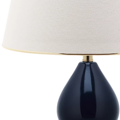 (Set Of 2) 26.5" Jill Double- Gourd Ceramic Lamp Navy (Includes CFL Light Bulb) - Safavieh 3 (Set Of 2) 26.5" Jill Double- Gourd Ceramic Lamp Navy (Includes CFL Light Bulb) - Safavieh - Image 3