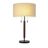 Wood Table Lamp (Includes LED Light Bulb) Black - Threshold™