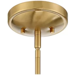 Possini Euro Design Orilla Brass Mini Pendant Light 11 3/4" Wide Mid Century Modern White Opal Glass Shade For Dining Room House Foyer Kitchen Island -Light Up Deals Store GUEST 11c36b58 0443 476e 9baa 627378216c17