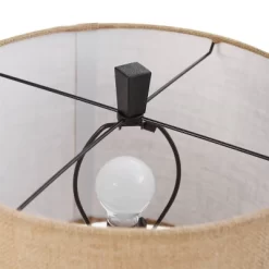 Tipton Swing Arm Floor Lamp With Burlap Shade Bronze/Tan - StyleCraft -Light Up Deals Store GUEST 15cb124a 054e 4098 a4e0 ab720bed48ce