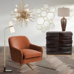 Possini Euro Design Janae Warm Gold Sputnik Chandelier 18" Wide Modern Crystal 9-Light Fixture For Dining Room House Foyer Kitchen Island Entryway -Light Up Deals Store GUEST 17cf58e6 f686 46c2 bb63 1bc61f12d7a5