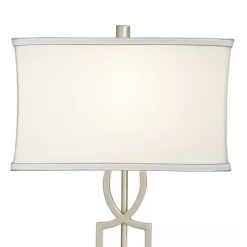 360 Lighting Evan Modern Table Lamps 28 1/2" Tall Set Of 2 Brushed Nickel With USB Charging Port White Rectangular Shade For Bedroom Living Room House 9 360 Lighting Evan Modern Table Lamps 28 1/2" Tall Set Of 2 Brushed Nickel With USB Charging Port White Rectangular Shade For Bedroom Living Room House -Light Up Deals Store GUEST 18d75eae ccea 4102 a52b 16de6db33f2a