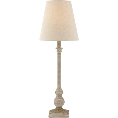 Regency Hill Loreno Traditional Buffet Table Lamps 24" High Set Of 2 Whitewashed Oatmeal Linen Drum Shade For Bedroom Living Nightstand Family Room 6 Regency Hill Loreno Traditional Buffet Table Lamps 24" High Set Of 2 Whitewashed Oatmeal Linen Drum Shade For Bedroom Living Nightstand Family Room - Image 6
