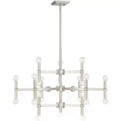 Possini Euro Design Marya Brushed Nickel Chandelier 32" Wide Modern 24-Light Fixture For Dining Room House Foyer Kitchen Island Entryway Bedroom Home 11 Possini Euro Design Marya Brushed Nickel Chandelier 32" Wide Modern 24-Light Fixture For Dining Room House Foyer Kitchen Island Entryway Bedroom Home -Light Up Deals Store GUEST 1ae79230 9627 452a 9963 849cebfee7eb