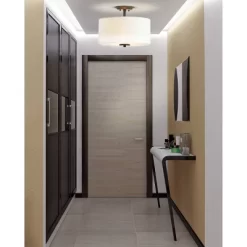 15" Metal Marc Semi Flush Mount (Includes Energy Efficient Light Bulb) Black - JONATHAN Y -Light Up Deals Store GUEST 1b305050 f37b 4f56 9c28 6d772333db69