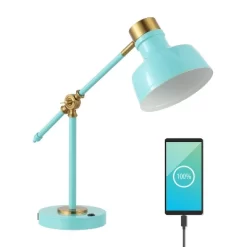 18.5" Allegra Farmhouse Adjustable Cantilever Task Lamp With USB Charging Port (Includes LED Light Bulb) - JONATHAN Y 19 18.5" Allegra Farmhouse Adjustable Cantilever Task Lamp With USB Charging Port (Includes LED Light Bulb) - JONATHAN Y -Light Up Deals Store GUEST 1c0822e5 868f 4079 8664 c746499b4fb9
