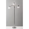 69" 3 Arm Presley Floor Lamp Light Silver - Adesso