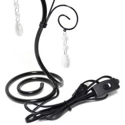 19" Contemporary Metal Winding Ivy Table Desk Lamp With Brown Fabric Shade - Creekwood Home -Light Up Deals Store GUEST 1d07c313 fc51 4620 ba1b f88d0e696aee