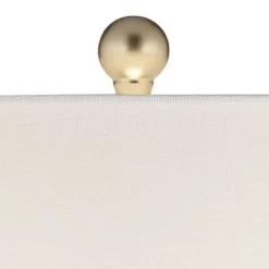 360 Lighting Nesbit Modern Mid Century Table Lamps 25" High Set Of 2 White Ceramic With USB Charging Port Drum Shade For Bedroom Living Room Bedside -Light Up Deals Store GUEST 21e6e00b 95a5 4118 858d 098767c9de6f