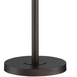 360 Lighting Modern Floor Lamp 56" Tall Dark Bronze Twin Arm Adjustable Gooseneck Neutral Cotton Drum Shade For Living Room Reading Bedroom -Light Up Deals Store GUEST 257391b6 33a8 474c a8b9 3a92641973e3