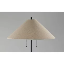 Palmer Walnut Floor Lamp Black - Adesso -Light Up Deals Store GUEST 27755b15 0238 4a06 80a2 30cc1a0df82f
