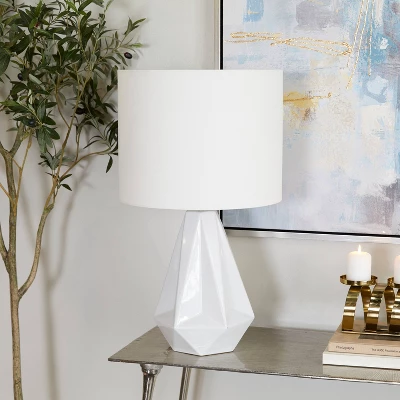 26" X 15" Modern Ceramic Table Lamp - CosmoLiving By Cosmopolitan 9 26" X 15" Modern Ceramic Table Lamp - CosmoLiving By Cosmopolitan - Image 9