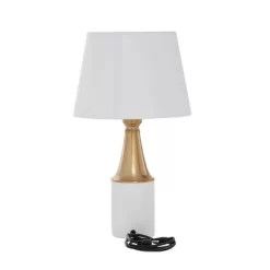 Traditional Metal Table Lamp White - CosmoLiving By Cosmopolitan -Light Up Deals Store GUEST 2d8e6deb 5e7b 4174 867a 124145d4842e