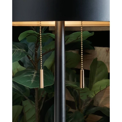 Amadell Metal Table Lamp Black/Gold - Signature Design By Ashley 2 Amadell Metal Table Lamp Black/Gold - Signature Design By Ashley - Image 2