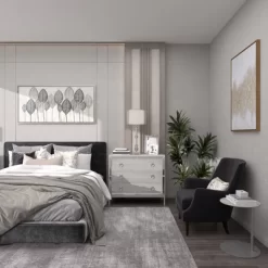 Glass Table Lamp With Drum Shade Silver - Olivia & May -Light Up Deals Store GUEST 2e4dc6a2 0a7a 445d a305 7bc5d8db1fc9