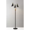 66" Nadine 3-Arm Floor Lamp Black - Adesso