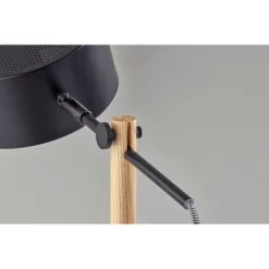 Dylan Floor Lamp Natural Wood/Black - Adesso -Light Up Deals Store GUEST 32f8e2bd 7673 4ce0 acd0 9b95aada0b58