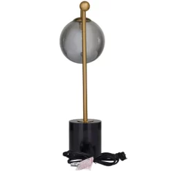 19" X 6" Metal Orb Desk Lamp With Marble Base Silver - Olivia & May -Light Up Deals Store GUEST 36ba2f15 77cf 4953 9d22 1f90ee92936f