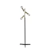Melvin Antique Brass Floor Lamp (Includes LED Light Bulb) Black - Adesso