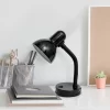 Basic Metal Desk Lamp With Flexible Hose Neck Black - Simple Designs