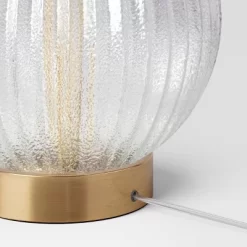 Small Ribbed Glass Lamp Base Clear - Threshold™ -Light Up Deals Store GUEST 3afd392d 594c 4005 9b08 cc2e50aa3c8c
