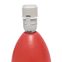 9.45" 2pk Petite Ceramic Oblong Bedside Table Desk Lamps With Matching Tapered Drum Shade Orange - Creekwood Home -Light Up Deals Store GUEST 3b80a16c 9db9 44d3 81c2 37fa469ee808