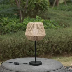 Vintiquewise Creative Paper Rope Lamp With Plug In Cord On/Off Switch For Bedroom, Living, Playroom And Entryway, Natural -Light Up Deals Store GUEST 3bc2ac82 353b 401f b2bf dcc2163a4631