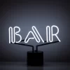 Amped Co Neon Desk Light With Real Neon, Bar Text, Classic