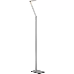 Possini Euro Design Bentley Modern Task Floor Lamp 61" Tall Silver LED Touch On Off Adjustable Head For Living Room Reading Bedroom Office House Home -Light Up Deals Store GUEST 450b68af 28ea 4324 aae6 6038dfe33716