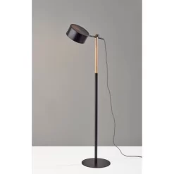 Dylan Floor Lamp Natural Wood/Black - Adesso -Light Up Deals Store GUEST 4e81297c e0ca 448e 826d 98a7d8419baa