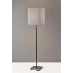 Estelle Floor Lamp Brushed Steel - Adesso -Light Up Deals Store GUEST 4f2ac1ec fc51 4382 b750 00d8689463fb