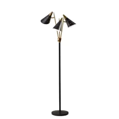 66" Nadine 3-Arm Floor Lamp Black - Adesso -Light Up Deals Store GUEST 50ef0b91 5ef3 4cf7 954f e0459f898924
