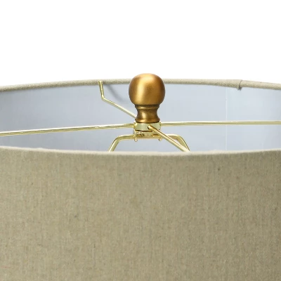 Textured Striped Ceramic Table Lamp With Linen Shade (Includes LED Light Bulb) Black/White/Gray - Storied Home 4 Textured Striped Ceramic Table Lamp With Linen Shade (Includes LED Light Bulb) Black/White/Gray - Storied Home - Image 4