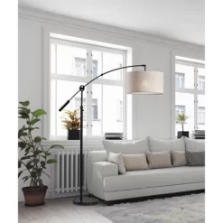 Adler Arc Floor Lamp Black - Adesso