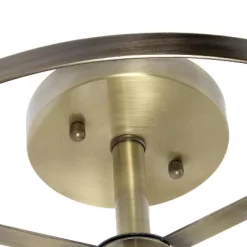 3-Light 13" Industrial Farmhouse Glass/Metallic Accented Semi-flushmount Ceiling Light - Lalia Home 18 3-Light 13" Industrial Farmhouse Glass/Metallic Accented Semi-flushmount Ceiling Light - Lalia Home -Light Up Deals Store GUEST 555891ff 61ba 4ef1 a4cb 1f047f7555c3