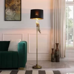 64.5" Modern Elegance Golden Peacock On A Pedestal Polyresin Floor Lamp - Ore International -Light Up Deals Store GUEST 557f8d00 b7ec 4812 8373 15a3b57c439a