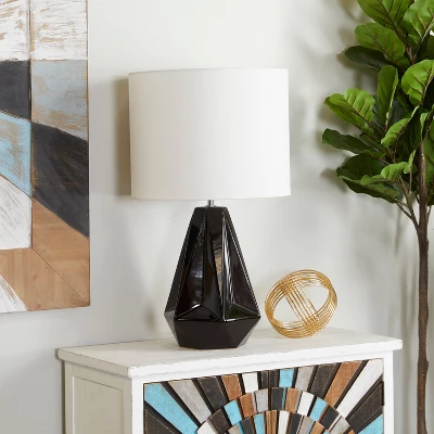 26" X 15" Modern Ceramic Table Lamp - CosmoLiving By Cosmopolitan 7 26" X 15" Modern Ceramic Table Lamp - CosmoLiving By Cosmopolitan - Image 7