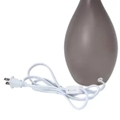 18.11" Traditional Standard Ceramic Dewdrop Table Desk Lamp With Matching Fabric Shade Gray - Creekwood Home 8 18.11" Traditional Standard Ceramic Dewdrop Table Desk Lamp With Matching Fabric Shade Gray - Creekwood Home -Light Up Deals Store GUEST 60f62469 f426 42b0 bb72 b8988ed2a041