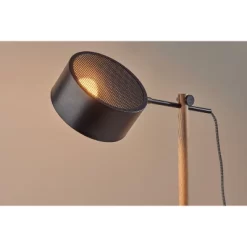 Dylan Floor Lamp Natural Wood/Black - Adesso -Light Up Deals Store GUEST 62e2fbdb c937 48ab b60e 618d1f74f2e3