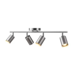 Pratt 4-Light Brushed Nickel Finish Track Lighting - Globe Electric -Light Up Deals Store GUEST 64b7a080 5256 41ca 9aaa 89152526c9ac