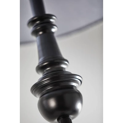60" 3-way Charles Floor Lamp Black - Adesso 2 60" 3-way Charles Floor Lamp Black - Adesso - Image 2
