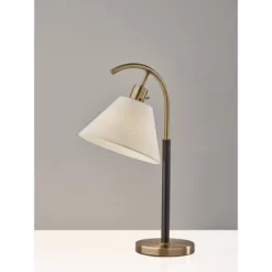 Jerome Table Lamp Black/Antique Brass - Adesso