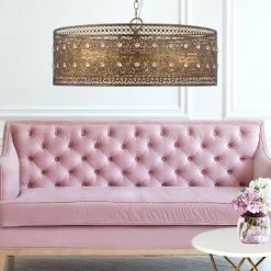 23.5" 3-Light Bryar Chandelier Brass/Crystal - River Of Goods -Light Up Deals Store GUEST 69f7d56e e1b2 4e59 8a88 098660930621